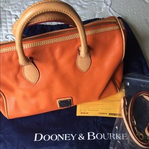 Dooney & Bourke Orange Leather Classic Satchel